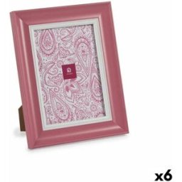 Fotoram Gift Decor Rosa Glas Plast (6 antal)
