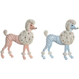 Prydnadsfigur DKD Home Decor Scandi 25 x 8 x 27,5 cm Blå Rosa (2 antal)