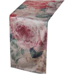 Bordslöpare Alexandra House Living Rosa Textil 180 x 30 cm Sammet Blommig