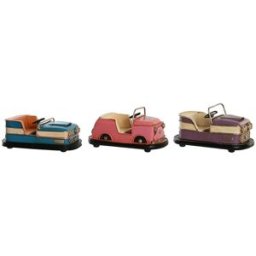 Prydnadsfigur DKD Home Decor Blå Rosa Lila Vintage 19,5 x 11 x 9,5 cm (3 antal)