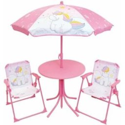 Bord och stol för barn Fun House Unicorn Rosa