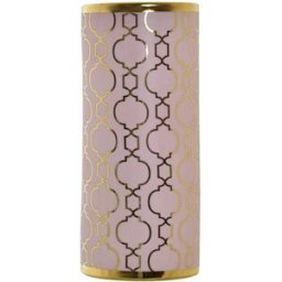 Vas DKD Home Decor Rosa Gyllene Porslin Orientalisk Kromad 14 x 14 x 32 cm