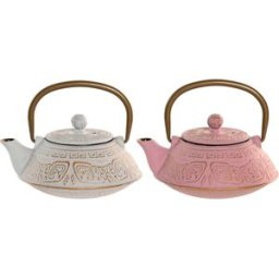 Tekanna Home ESPRIT Vit Rosa Rostfritt stål Järn 400 ml (2 antal)