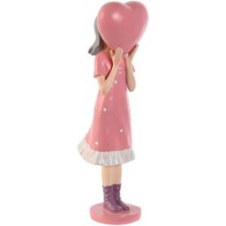 Prydnadsfigur Home ESPRIT Rosa Malva-färg chica 10 x 8,5 x 31 cm