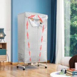 Bärbar Elektrisk Lufttork För Kläder Med 2 Nivåer Dupledry Innovagoods 1200 W