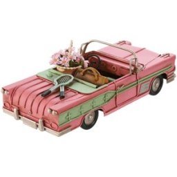 Home Esprit Prydnadsfigur Bil Rosa Metall