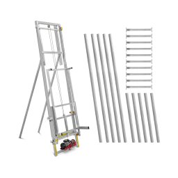 Steglift - 15 m - Upp till 200 kg - Vertikal design även för platta tak