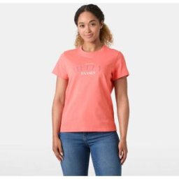 Helly Hansen Core Graphic T-shirt 2.0 Dam Rosa S Coral Almond RosaS