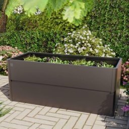 PRIMEYARD Odlingslåda, 200 x 85 x 77 cm, stål, antracit metallic - (GFPV00775)