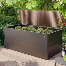 PRIMEYARD Odlingslåda, 200 x 100 x 77 cm, stål, antracit metallic - (GFPV00771)