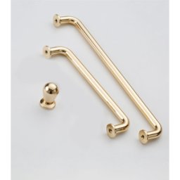 Härligt Hemma Handtag, Metallisk, Guld/mässing, Blank "Cavallano" Knopp, 96, 128, 192 Mm - Nuppi