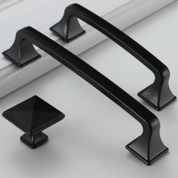 Härligt Hemma Handtag, Metall, Svart “serrano” Knopp, 96 Mm Och 128 Mm - 128 Mm