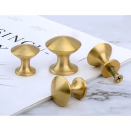 Härligt Hemma Knopp, Metall, Guld/mässing “harlington” – 24 Och 30 Mm - 24mm