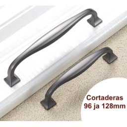 Härligt Hemma Handtag, Metall, Grafitgrå "Cortaderas" 96mm Och 128mm - 96mm