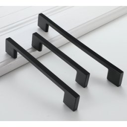 Härligt Hemma Handtag, Metallic, Svart "Bergenfield" 96, 128, 160mm - 128mm