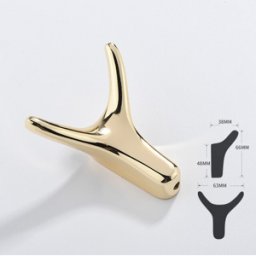 Härligt Hemma Metallkrok För Kläder Och Handdukar, Blank Guld/mässing “hjort”