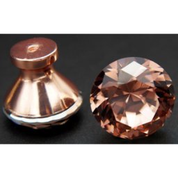 Härligt Hemma Handtag / Knopp, Kristall “rose Gold” 30 Mm