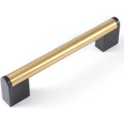 Härligt Hemma Handtag, Metallic, Svart/guld "Ornate", Knopp, 96, 128, 160mm - 128mm
