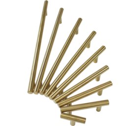 Härligt Hemma Handtag, Rostfritt Guld/mässing "Semplice" 96...192mm - 192mm