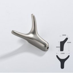 Härligt Hemma Metallkrok För Kläder Och Handdukar, Borstad Metall “hjort”