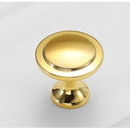 Härligt Hemma Handtag, Knopp, Metall, Blank Guld "Dorado" 25 Mm