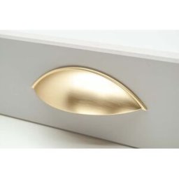Härligt Hemma Handtag, Metall, Apotekarstil, Guld/mässing “aalborg” 96 Mm