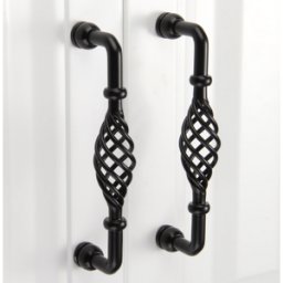 Härligt Hemma Handtag, Metall “iron Karlsborg Black” 96, 128, 160 Mm - 96mm
