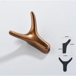 Härligt Hemma Metallkrok För Kläder Och Handdukar, Borstad Brons “hjort”
