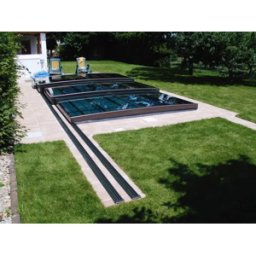 Pooltime Pooltak Mästare PLUS 4×10 enkelskena, 6mm klarplast
