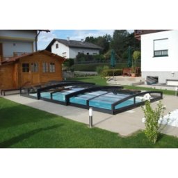 Pooltime Pooltak Special 3×6 Klarplast, Antracit