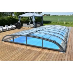Pooltime Pooltak NIVO KIT 1075B 5×10 (klarglas, sidodörr)