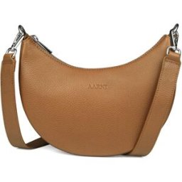 Aarni Luna älg läder väska cognac-silver
