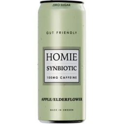 Homie Wake Up Synbiotic 330 Ml Apple/elderflower