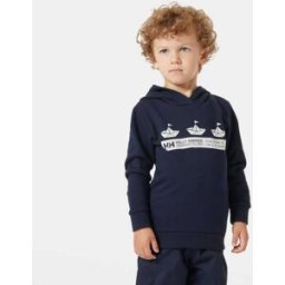 Helly Hansen HH Graphic Huvtröja Barn Marinblå 110 Navy Marinblå110