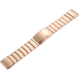 Tiera Garmin Fenix stålarmband quick release rosa guld 20 mm