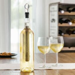 Innovagoods Vinkylare Med Luftare Från Transparent Rostfritt Stål