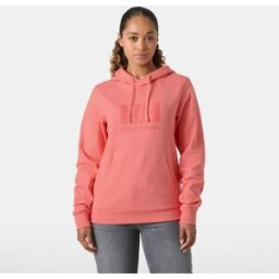 Helly Hansen Women's HH Logo Hoodie Rosa S Navy MarinblåS