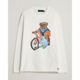 Polo Ralph Lauren Cotton Bear Sweater Deckwash White