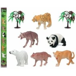 Bigbuy Fun Set Med Vilda Djur 110210 (8 Pcs)