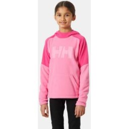 Helly Hansen Junior Daybreaker Warm Mjuk Fleecejackahoodie Rosa 164 Ebony Grå164