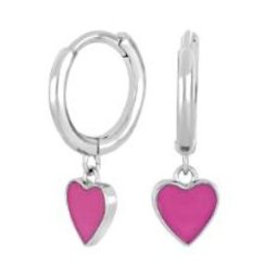 Nordahl Jewellery barn hjärt pink örhängen 345 352