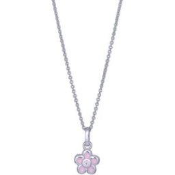 Nordahl Jewellery barn blomma pink halsband 216 325