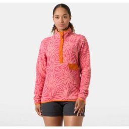 Helly Hansen Maridalen Printed Fleecetröja Dam Rosa XL Coral Almond RosaXL