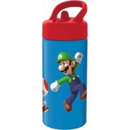 Super Mario Vattenflaska Röd Blå (410 Ml)