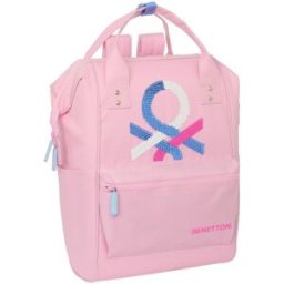 Laptopryggsäck Benetton Benetton Rosa 27 X 40 X 19 Cm