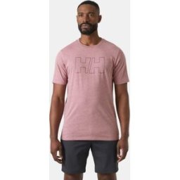 Helly Hansen Herr HH® Tech Logo T-shirt Rosa M Alpine Frost BlåM
