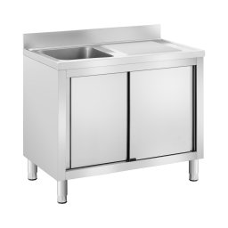 Diskbord - 1 diskho - Royal Catering - Rostfritt stål - 100 x 60 cm