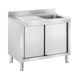 Diskbord - 1 diskho - Royal Catering - Rostfritt stål - 100 x 60 cm