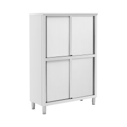 Skåp i rostfritt stål - 1200 x 500 x 1800 mm - 4 insatser - upp till 200 kg - Royal Catering