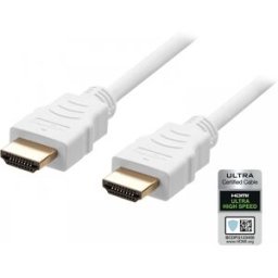 Deltaco Ultra High Speed Hdmi-Kabel 2.1 - Vit - 3m